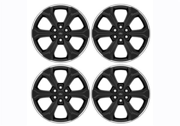 Ford Racing 2024 F-150 22in Wheel Kit - Black w/Machined Face