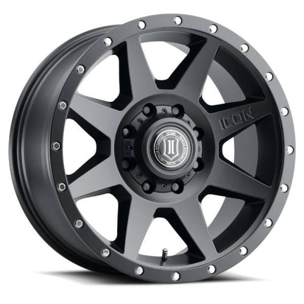 ICON Rebound 20x9 8x6.5 12mm Offset 5.5in BS 121.40mm Bore Satin Black Wheel