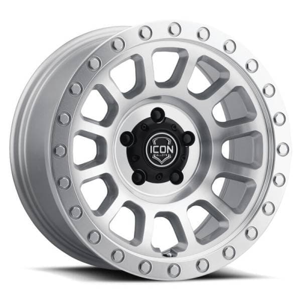 ICON Hulse 17 X 8.5 6 X 5.5 25mm Offset 5.75in BS Silver Machined