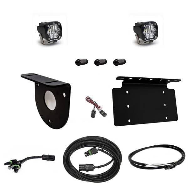 Baja Designs 2021+ Ford Bronco Dual S1 Sport W/C Reverse Kit w/Lic Plate w/Upfitter