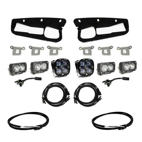 Baja Designs 2021+ Ford Bronco Clear SAE Fog Pocket Kit w/Upfitter