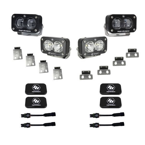Baja Designs 21+ Ford Raptor/Bronco S2 SAE Pro Fog Pocket Light Kit