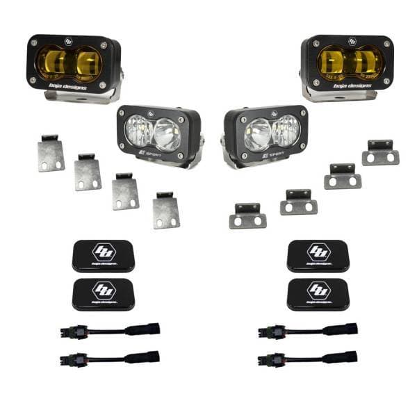 Baja Designs 21+ Ford Raptor/22+ Bronco S2 SAE Pro Fog Pocket Light Kit