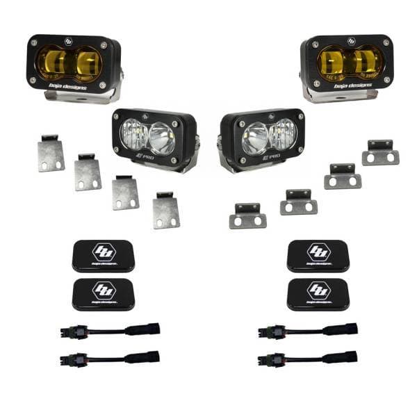 Baja Designs 21+ Ford Raptor / 22+ Bronco S2 SAE Pro Fog Pocket Light Kit