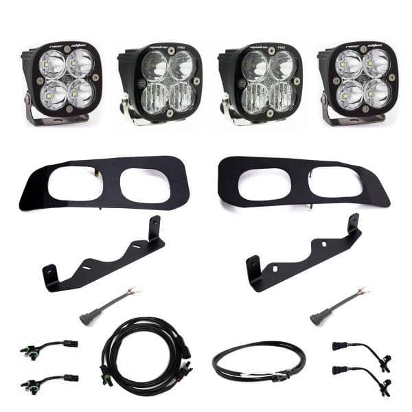 Baja Designs 2023+ Ford F-250/350 Squadron Racer/Pro Unlimited Dual Fog Pocket Light Kit w/ Upfitter