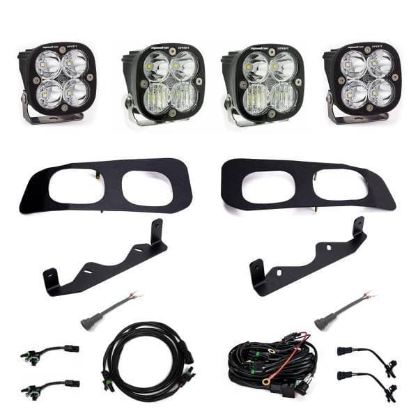 Baja Designs 2023+ Ford F-250/350 Super Duty Squadron Sport Dual Fog Pocket Light Kit w/ Toggle