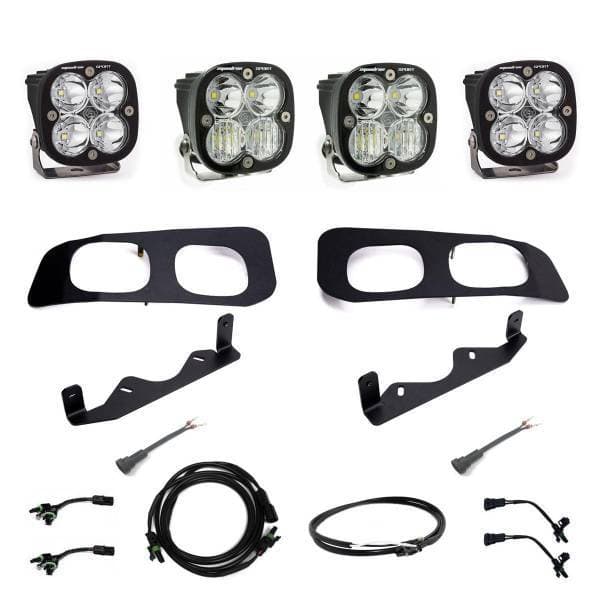 Baja Designs 2023+ Ford F-250/350 Super Duty Squadron Sport Dual Fog Pocket Light Kit w/ Upfitter