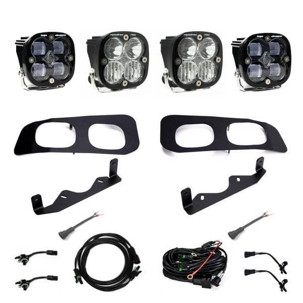 Baja Designs 2023+ Ford F250/F350 Super Duty Squadron SAE/Pro Fog Pocket Kit - Clear Toggle