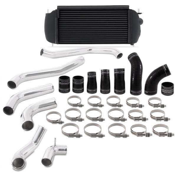 Mishimoto 2017+ Ford F150 3.5L EcoBoost Performance Intercooler Kit - Black Cooler Polished Pipes