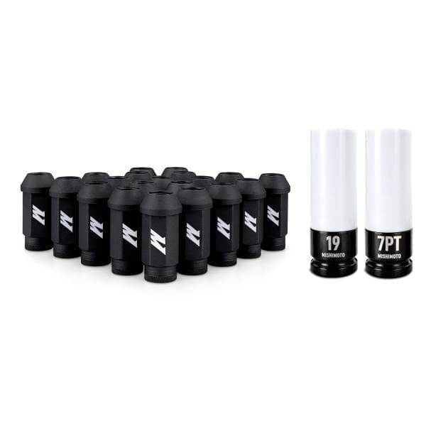 Mishimoto Steel Locking Lug Nuts M14x1.5 20pc Set Black