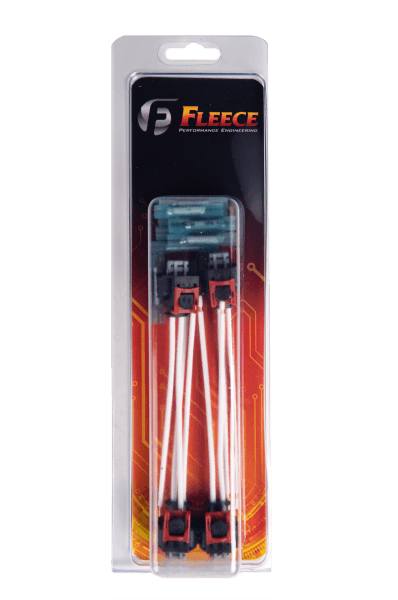 Fleece Performance 17-22 GM 2500/3500 Duramax Replacement Fuel Injector Connector w/Pigtail (4 Pack)