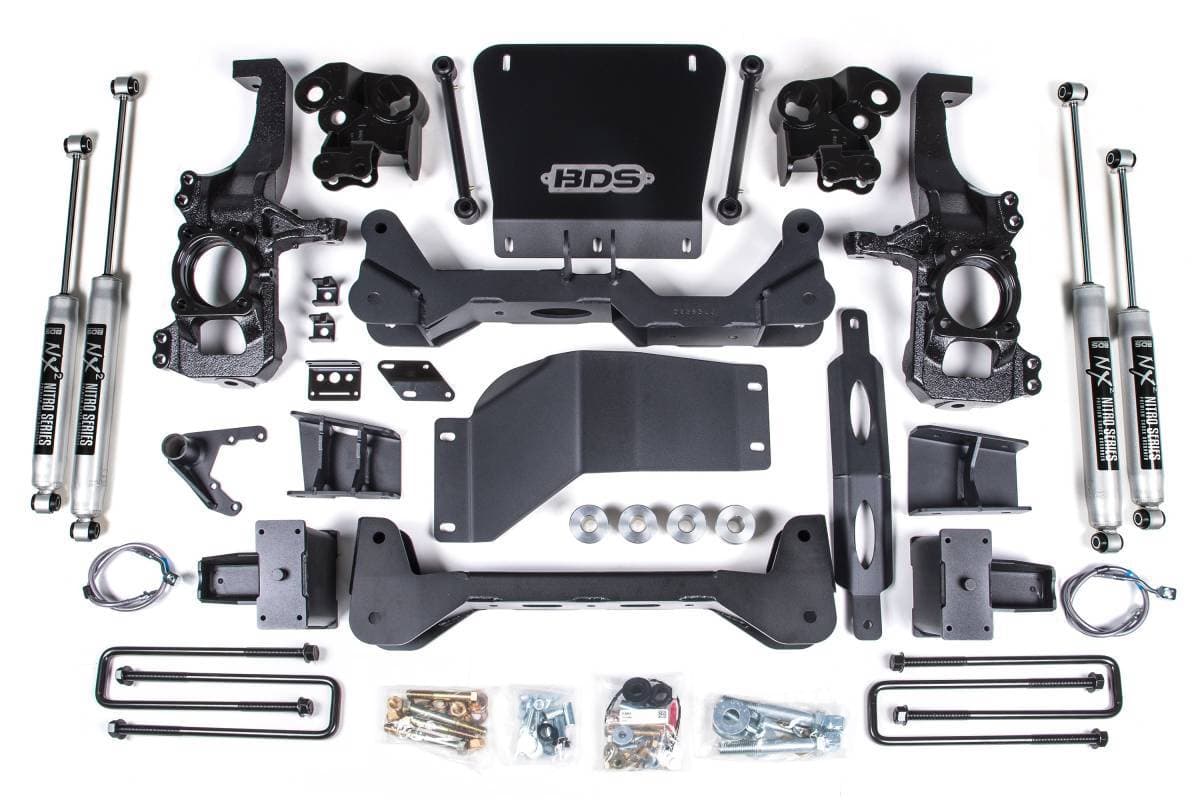 5 Inch Lift Kit | Chevy Silverado/GMC Sierra 2500HD/3500HD (2020-2026) 4WD | Block Kit Without Factory Overload | FOX 2.0 Performance Series | BDS Suspension