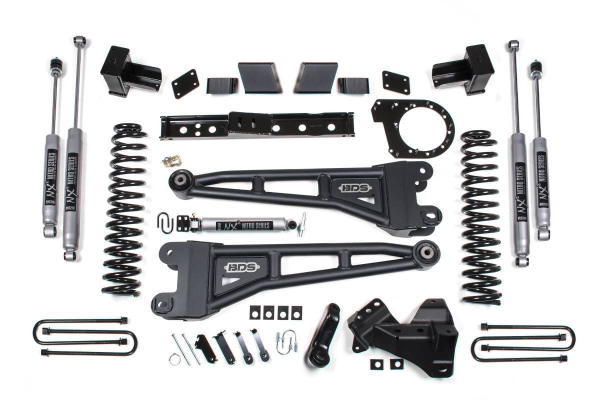 7 Inch Radius Arm Lift Kit | Ford F250/F350 Super Duty Diesel (2020-2022) 4WD | Rear Leaf Springs | FOX 2.5 Performance Elite | BDS Suspension