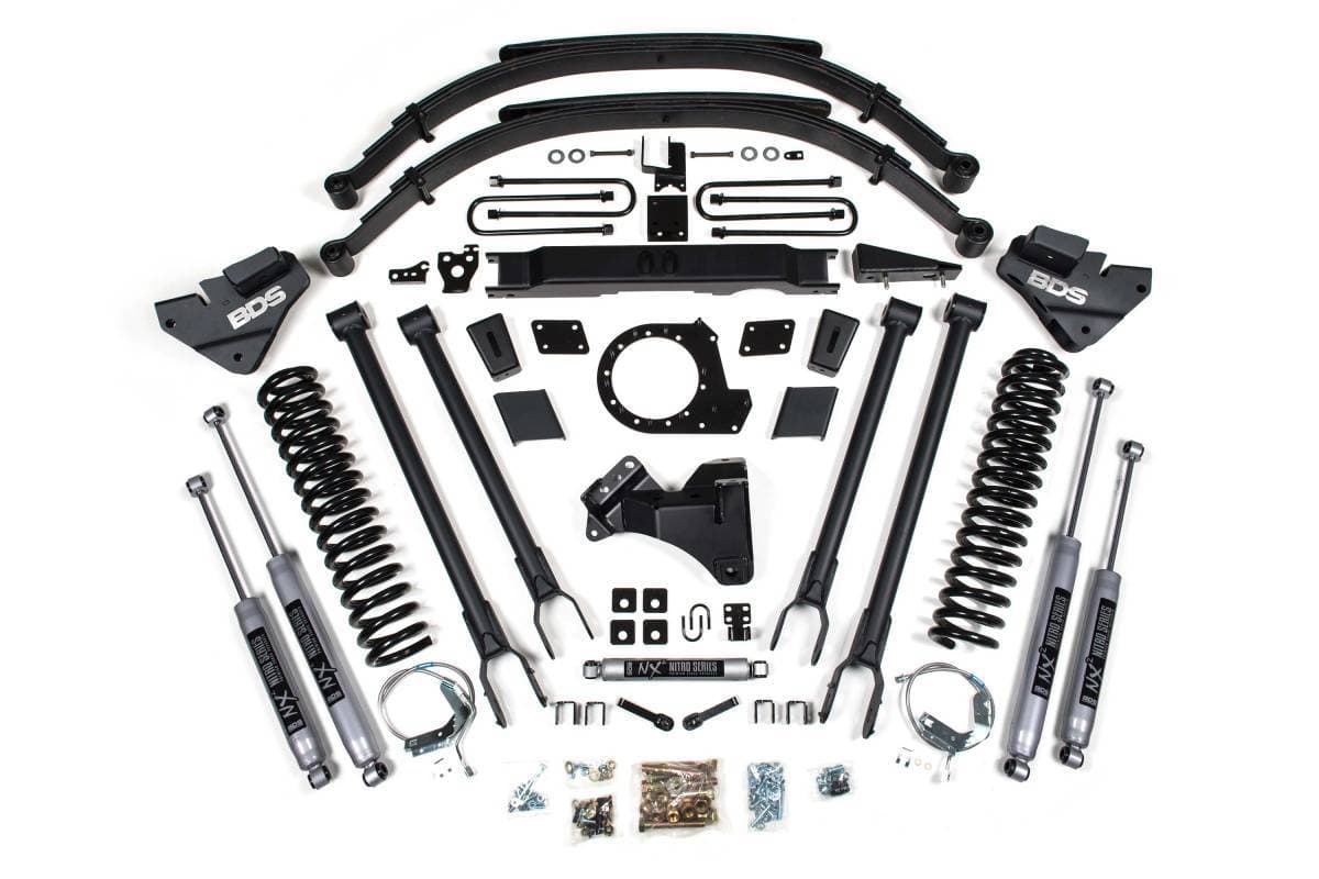9 Inch 4-Link Lift Kit | Ford F250/F350 Super Duty (2020-2022) 4WD Diesel | w/ NX2 Nitro Series Shocks | BDS Suspension