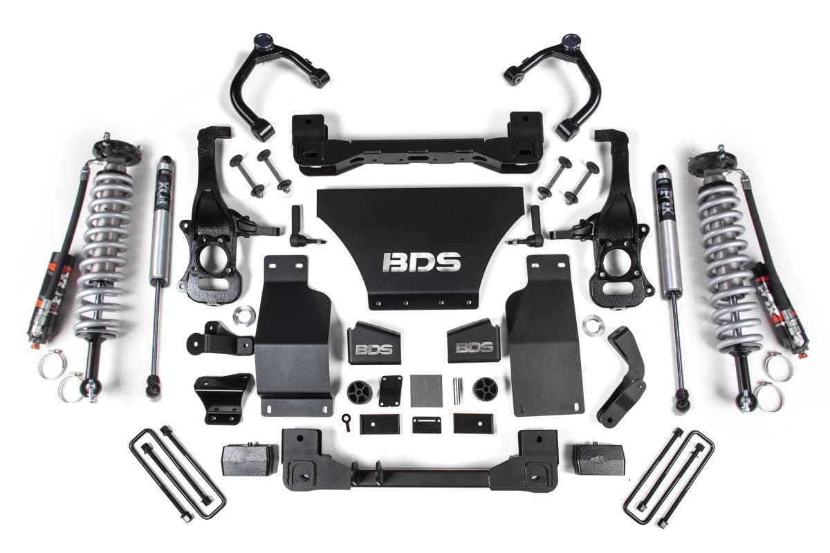 4 Inch Lift Kit | FOX 2.5 Performance Elite Coil-Over | Chevy Silverado / GMC Sierra 1500 (2019-2024) 4WD | w/ FOX 2.5 Performance Elite Rear Shocks | BDS Suspension