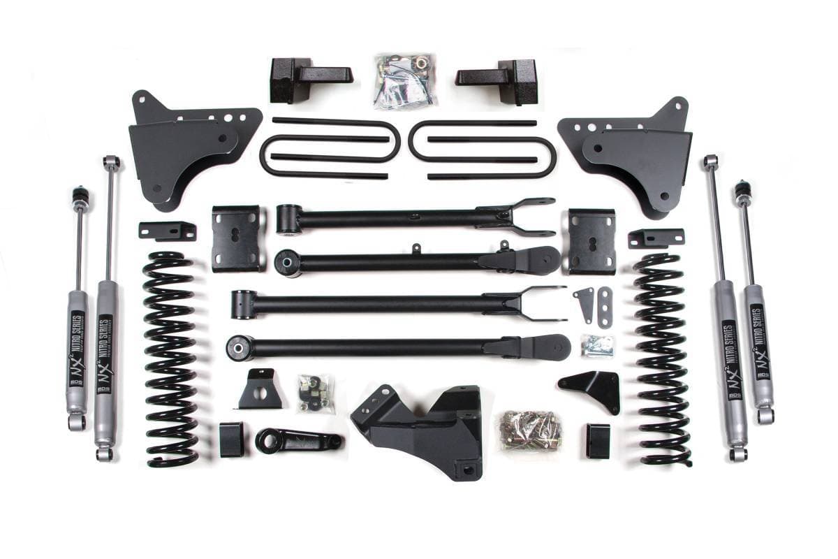 4 Inch Lift Kit w/ 4-Link | Ford F250/F350 Super Duty (2011-2016) 4WD Gas | Block Kit | FOX 2.0 Performance Series Shocks | BDS Suspension