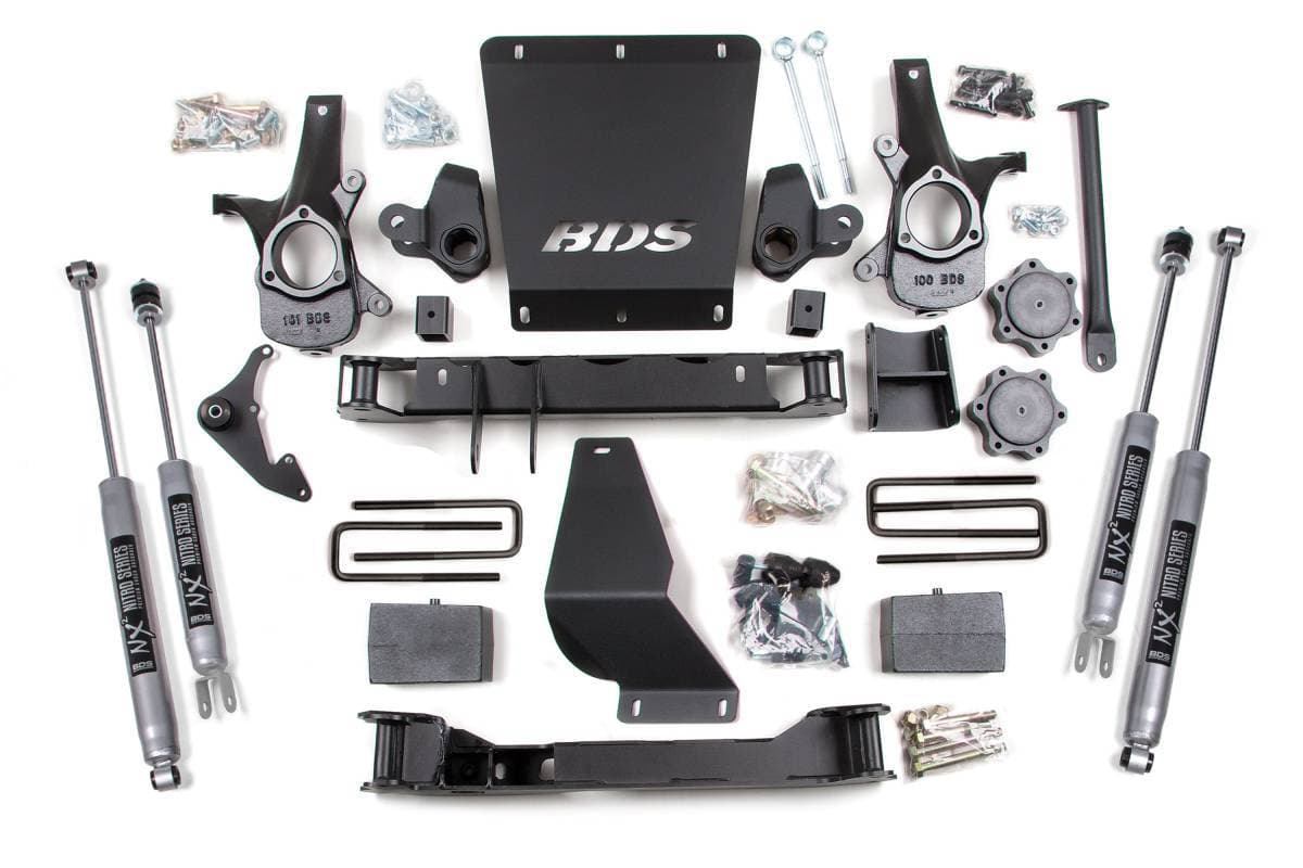 6 Inch Lift Kit | 1999-2006 Chevy Silverado / GMC Sierra 1500 4WD | Rear Leaf Springs | FOX 2.0 Performance Series Shocks | BDS Suspension