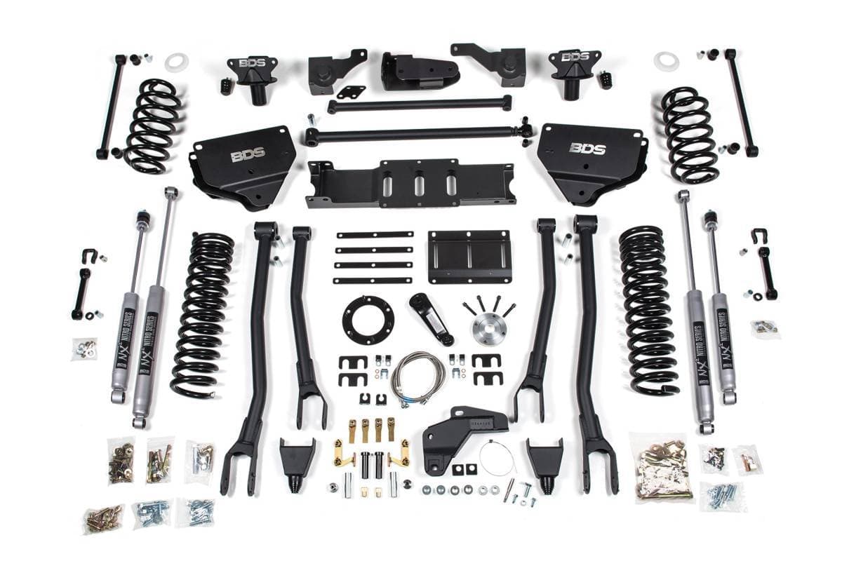 8 Inch Lift Kit w/ 4-Link | Ram 2500 (2014-2018) 4WD Diesel | FOX 2.0 Performance Series Shocks | BDS Suspension