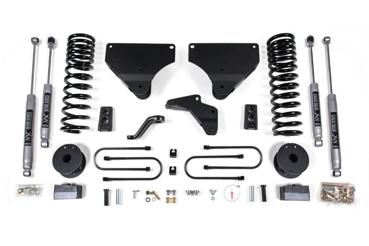 4 Inch Lift Kit | Ram 3500 w/ Rear Air Ride (2013-2018) 4WD Gas | NX2 Nitro Series Shocks | BDS Suspension