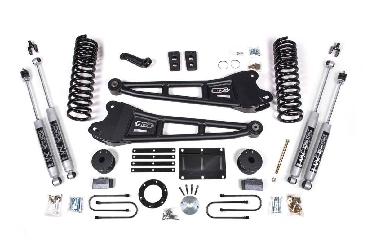 5.5 Inch Radius Arm Lift Kit | 2013-2018 Ram 3500 4WD Gas w/ Rear Air Ride | NX2 Nitro Series Shocks | BDS Suspension