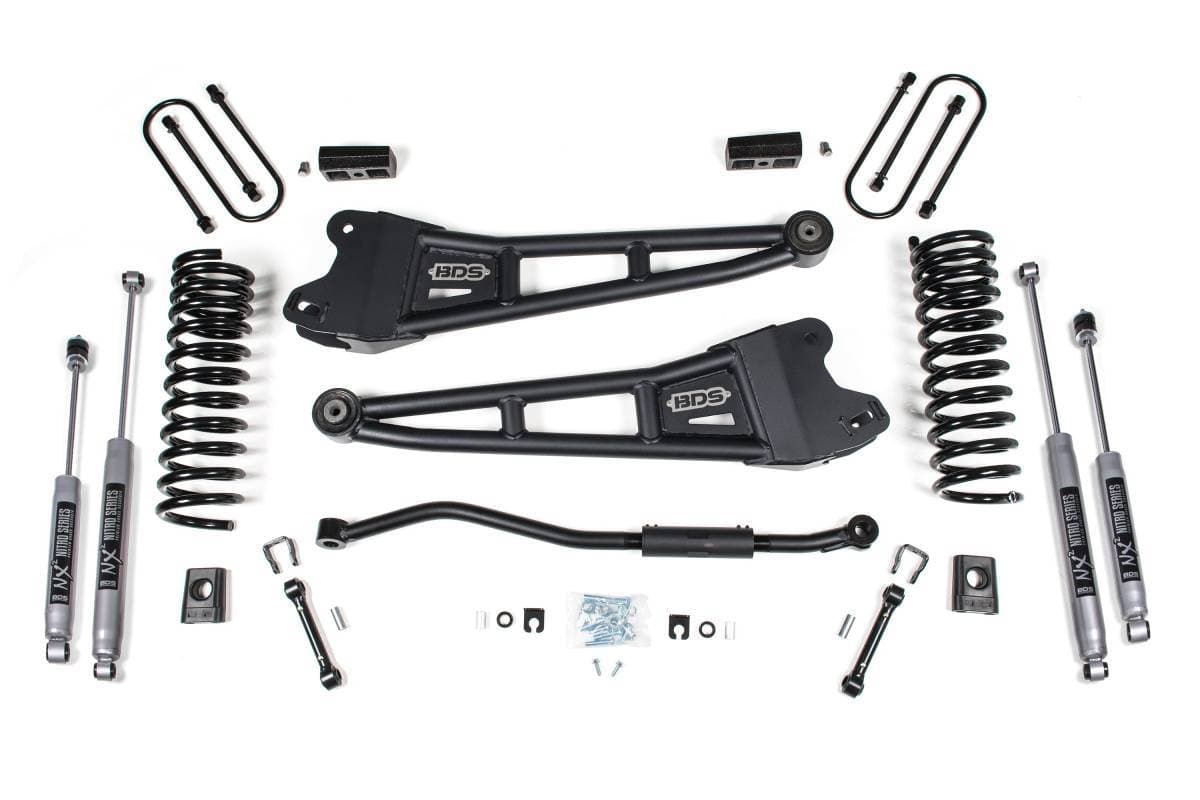 3 Inch Lift Kit w/ Radius Arm | 2013-2018 Ram 3500 4WD Diesel | FOX 2.0 Performance Series Shocks | BDS Suspension