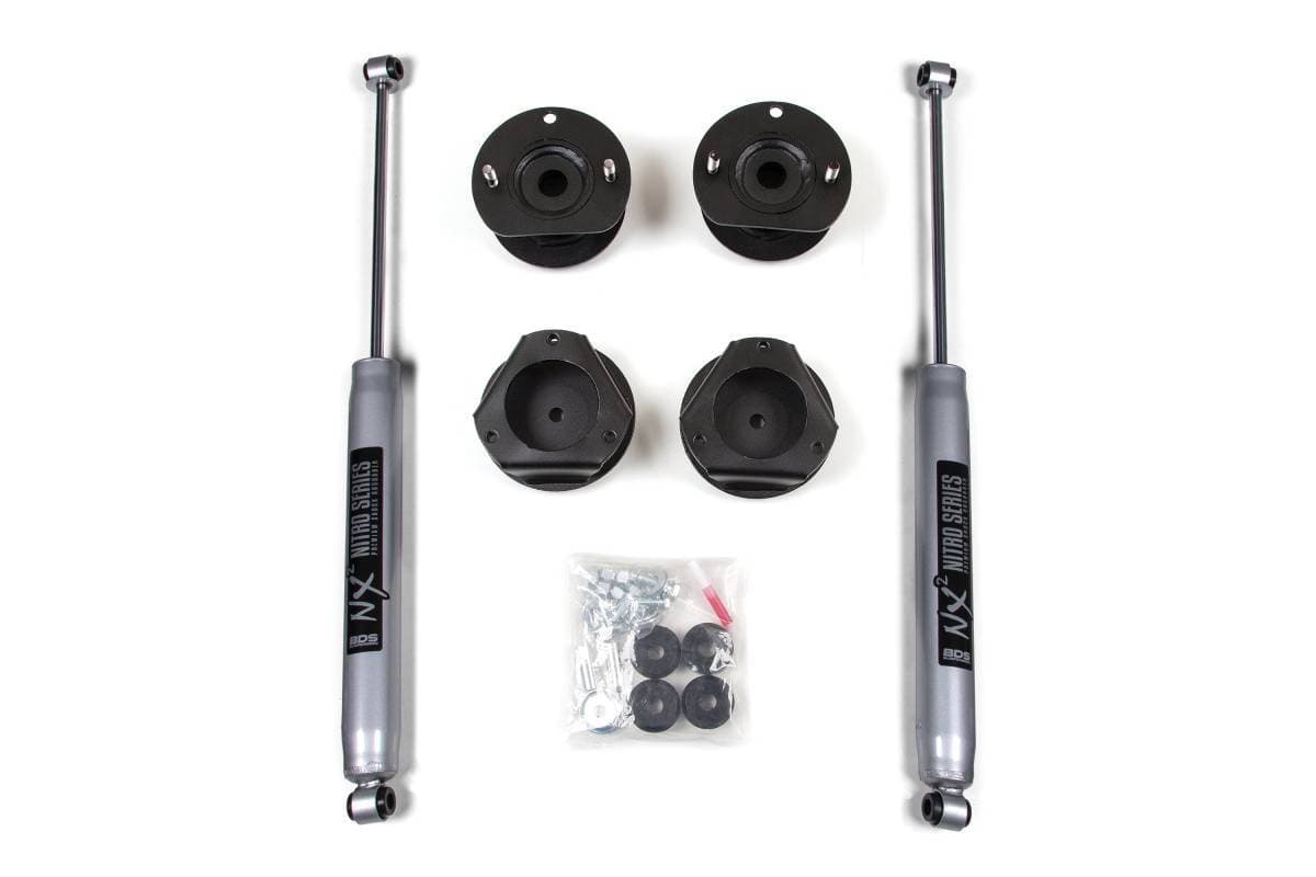 2 Inch Lift Kit | 2002-2009 Chevy Trailblazer / GMC Envoy | w/ FOX 2.0 Performance Series Shocks | BDS Suspension