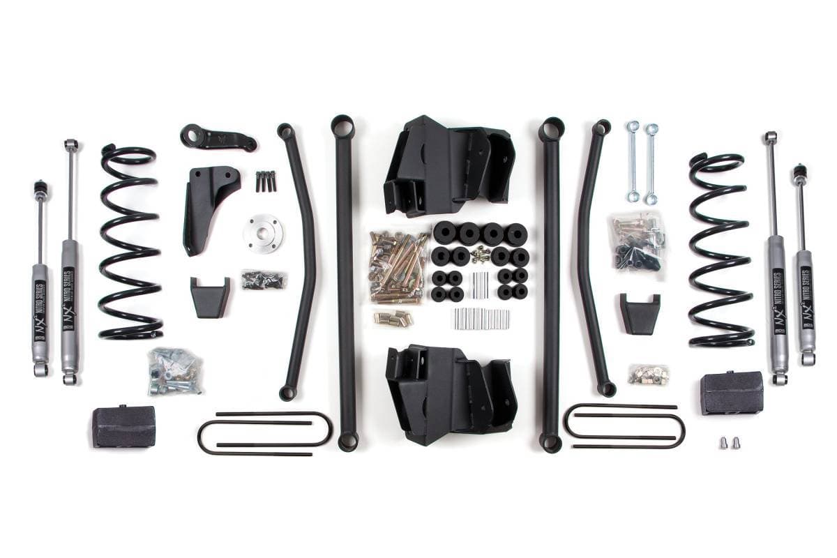 6 Inch Long Arm Lift Kit | 2008 Dodge Ram 2500/3500 4WD Diesel | Leaf Springs | 4 Inch Axle | NX2 Nitro Series | BDS Suspension