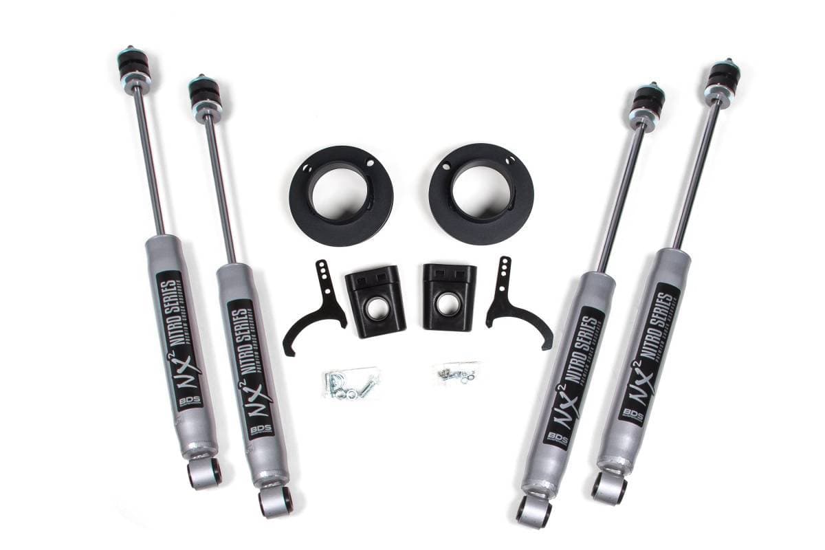 2 Inch Leveling Kit | Ram 2500 w/ Rear Air Ride (2014-2026) 4WD | FOX 2.0 Performance Series Shocks | BDS Suspension