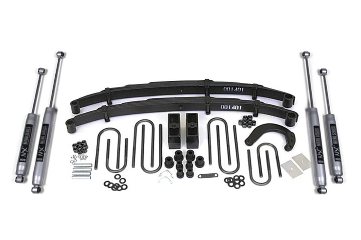 4 Inch Lift Kit | 1988-1991 Chevy/GMC 3/4 Ton Truck & Suburban 4WD | Rear Leaf Springs | FOX 2.0 Performance Series | BDS Suspension