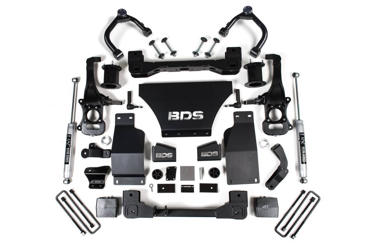 6 Inch Lift Kit | Chevy Silverado & GMC Sierra 1500 (2019-2026) 4WD Gas | FOX 2.0 Performance Series Front & Rear | BDS Suspension