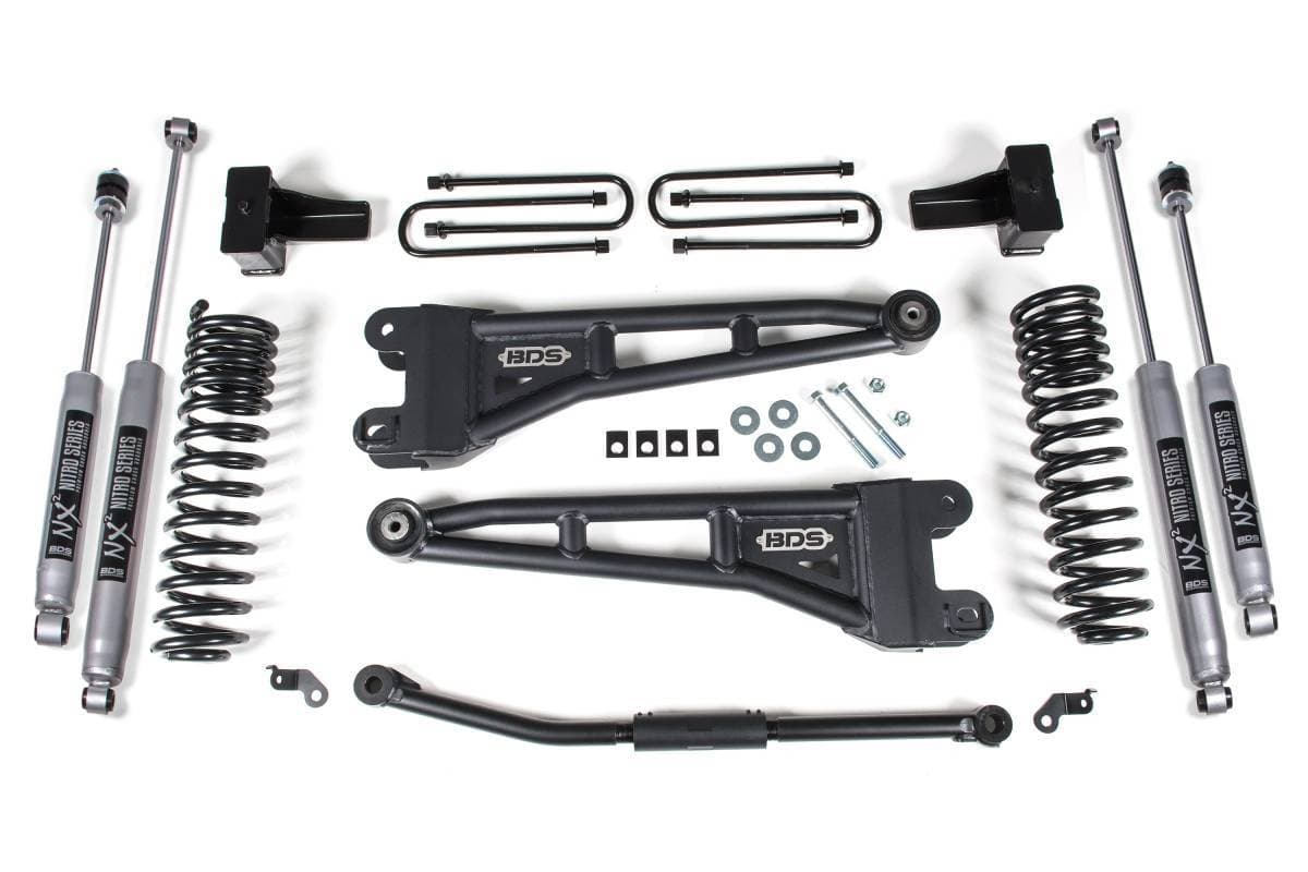 2.5 Inch Lift Kit w/ Radius Arm | Ford F250/F350 Super Duty (2011-2016) 4WD Diesel | 5 Inch Block Kit | FOX 2.0 Performance Series | BDS Suspension