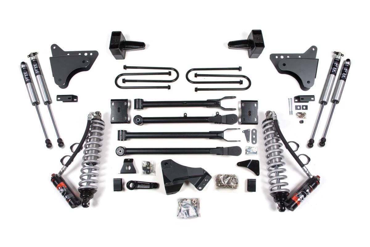 4 Inch Lift Kit w/ 4-Link & FOX 2.5 Coil-Over Conversion | Ford F250/F350 Super Duty (2011-2016) 4WD Diesel | Leaf Springs Rear | BDS Suspension