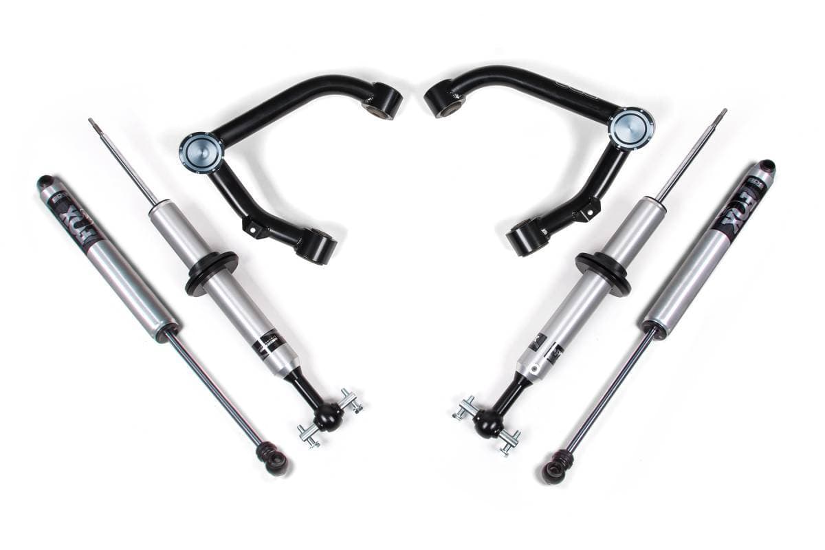 2 Inch Leveling Kit | FOX 2.0 Snap Ring Strut | Chevy Silverado & GMC Sierra 1500 (2014-2018) 4WD | Aluminum / Stamped Steel Control Arm | BDS Suspension