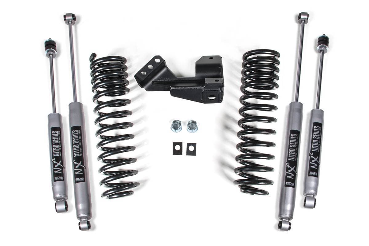 1-2 Inch Leveling Kit | Performance Spring | Ford F250/F350 Super Duty (2017-2026) 4WD | w/ FOX 2.0 Performance Series Shocks | BDS Suspension