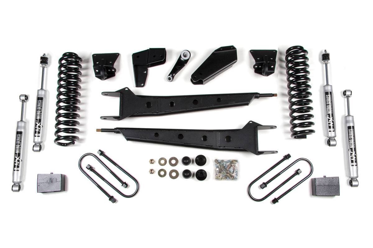 6 Inch Lift Kit w/ Radius Arms | Ford F100/F150 (1980-1996) 4WD | 4 Inch Block Kit w/ Add-A-Leaf Rear | BDS Suspension