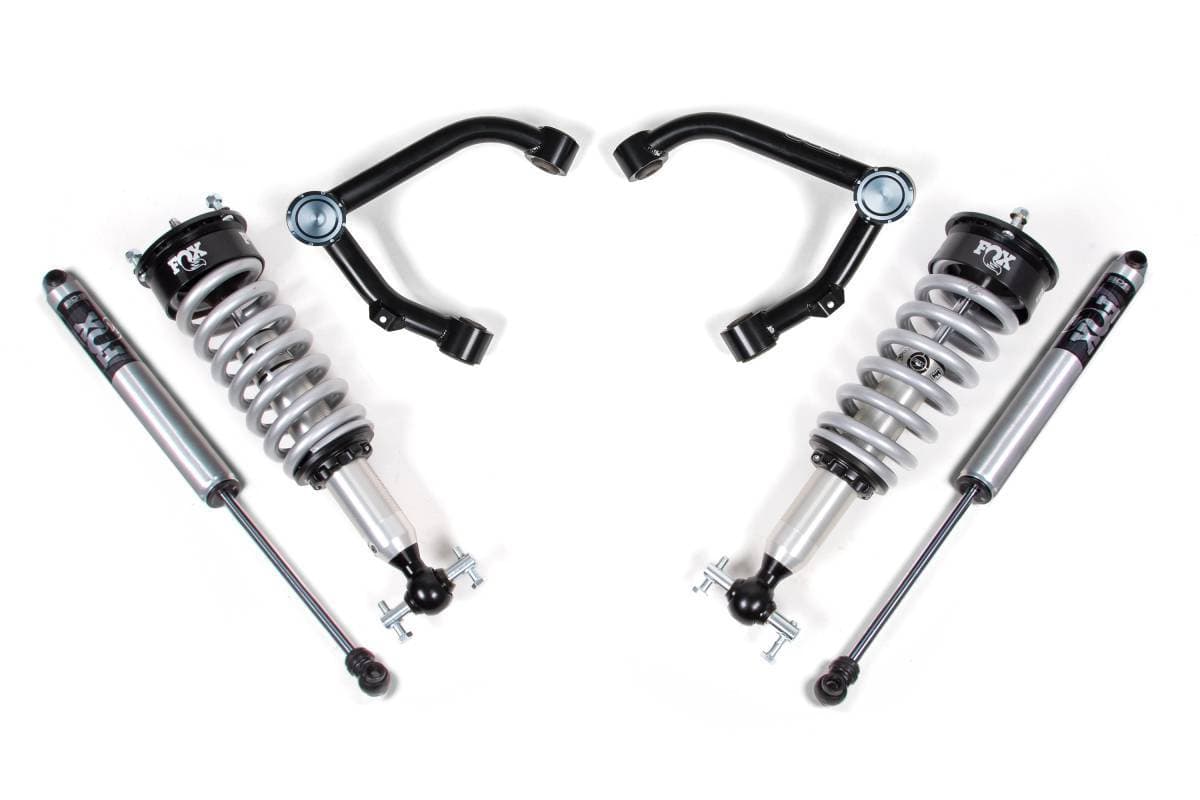 2 Inch Leveling Kit | FOX 2.0 Coilover | Chevy Silverado & GMC Sierra 1500 (2007-2018) 4WD | Aluminum / Stamped Steel Control Arms | BDS Suspension