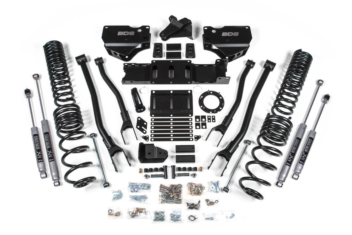 6 Inch Lift Kit w/ 4-Link | Ram 2500 Diesel (2019-2024) 4WD | NX2 Nitro Series Shocks | BDS Suspension