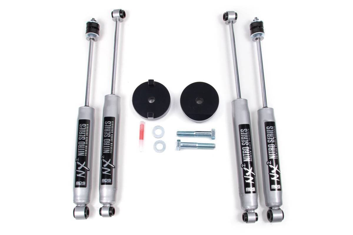 1 Inch Leveling Kit | Coil Spacer | Ford F250/F350 Super Duty (2005-2016) 4WD | w/ FOX 2.0 Performance Series Shocks | BDS Suspension