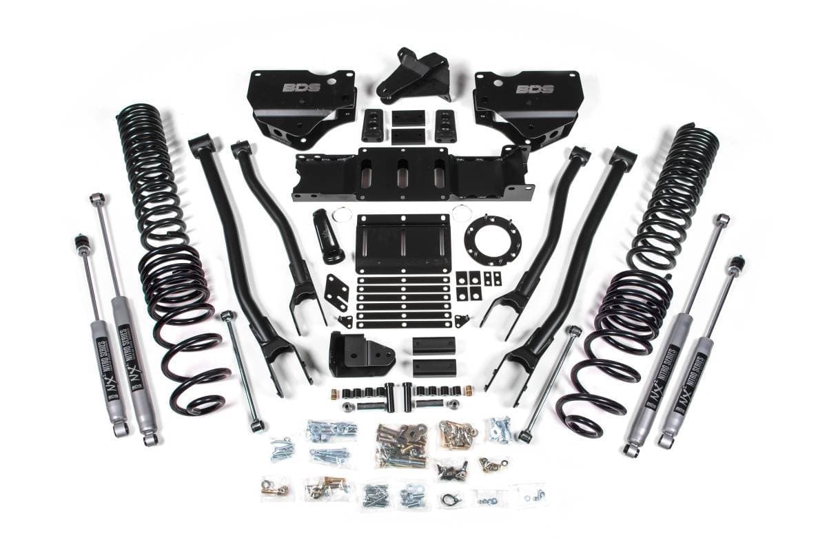 4 Inch Lift Kit w/ 4-Link | Ram 2500 (2019-2026) 4WD Gas | FOX 2.5 Performance Elite Shocks | BDS Suspension