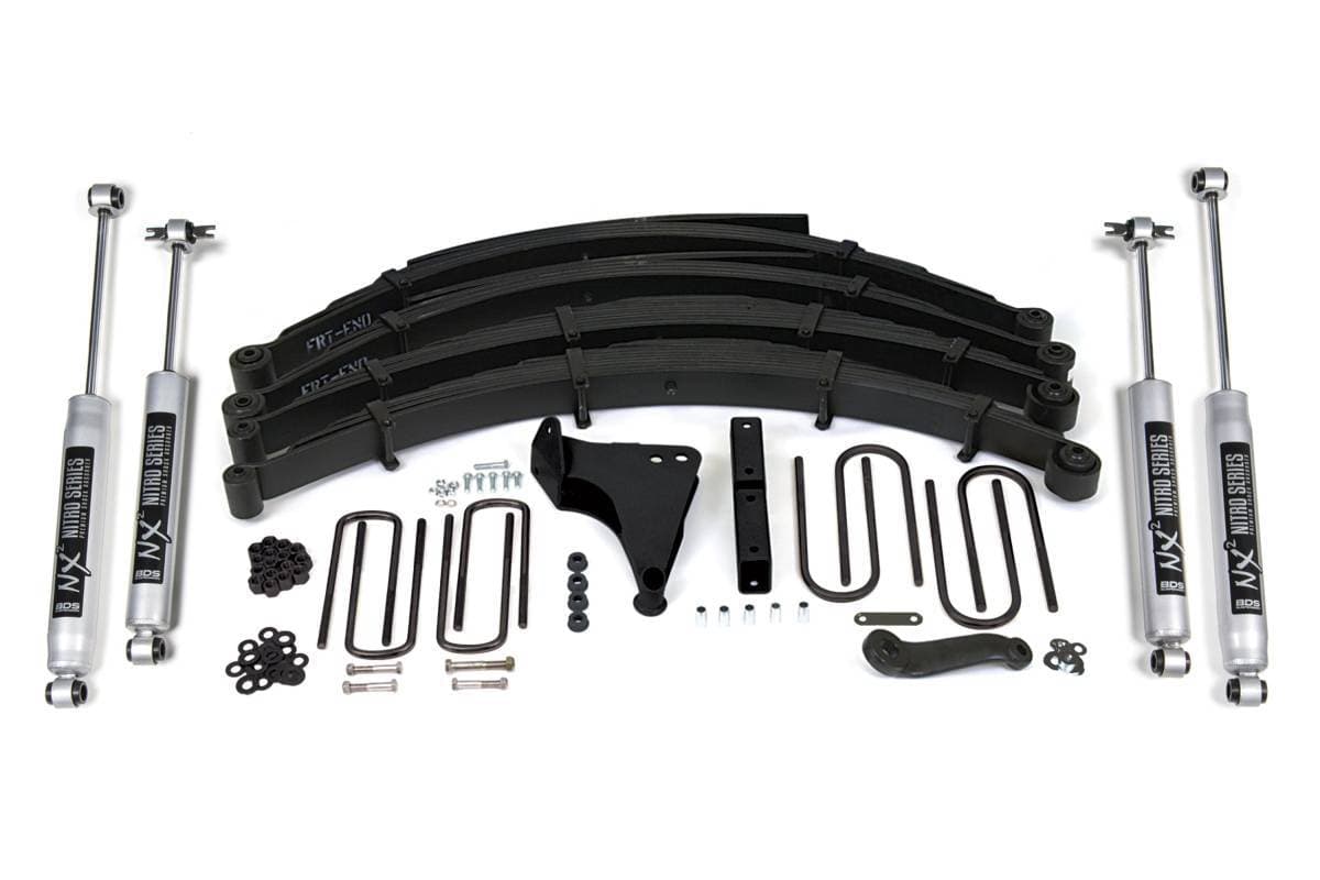 8 Inch Lift Kit | 1999-2004 Ford F250/F350 Super Duty 4WD | Square U-Bolt | NX2 Nitro Series | BDS Suspension