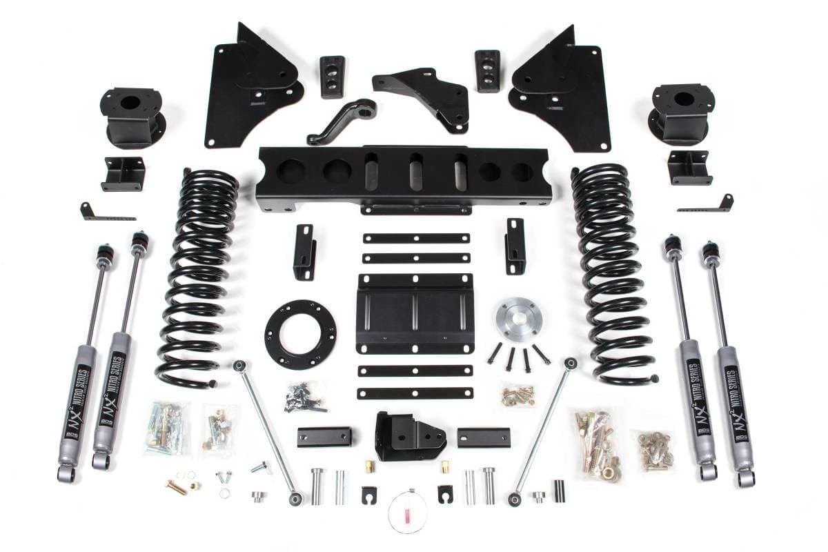 5.5 Inch Lift Kit w/ 4-Link | Ram 2500 w/ Rear Air Ride (2014-2018) 4WD Gas | FOX 2.0 Performance Series | BDS Suspension