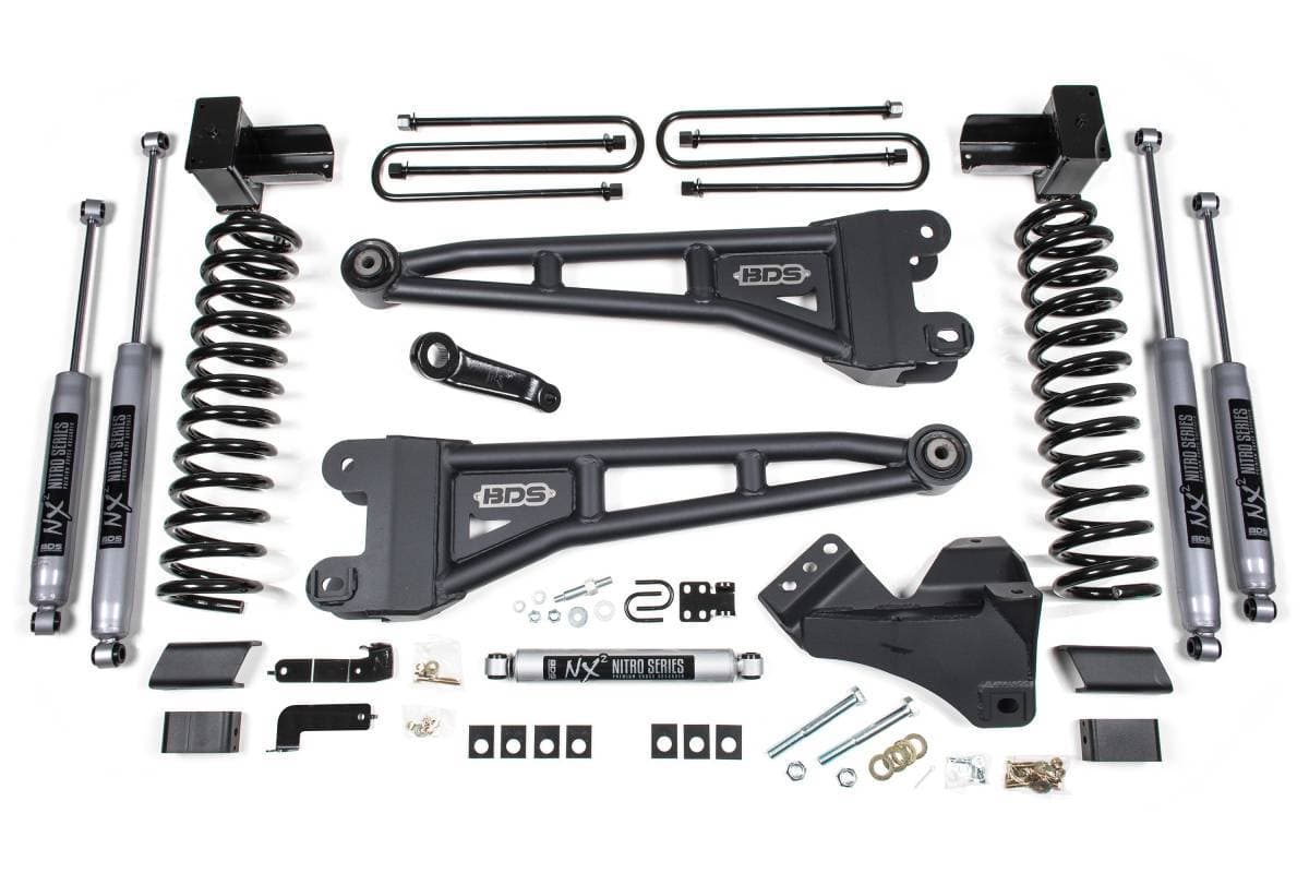 5 Inch Radius Arm Lift Kit | Ford F250/F350 Super Duty (2023-2026) 4WD Diesel | 5" Block w/ Overload | FOX 2.0 Performance Series | BDS Suspension