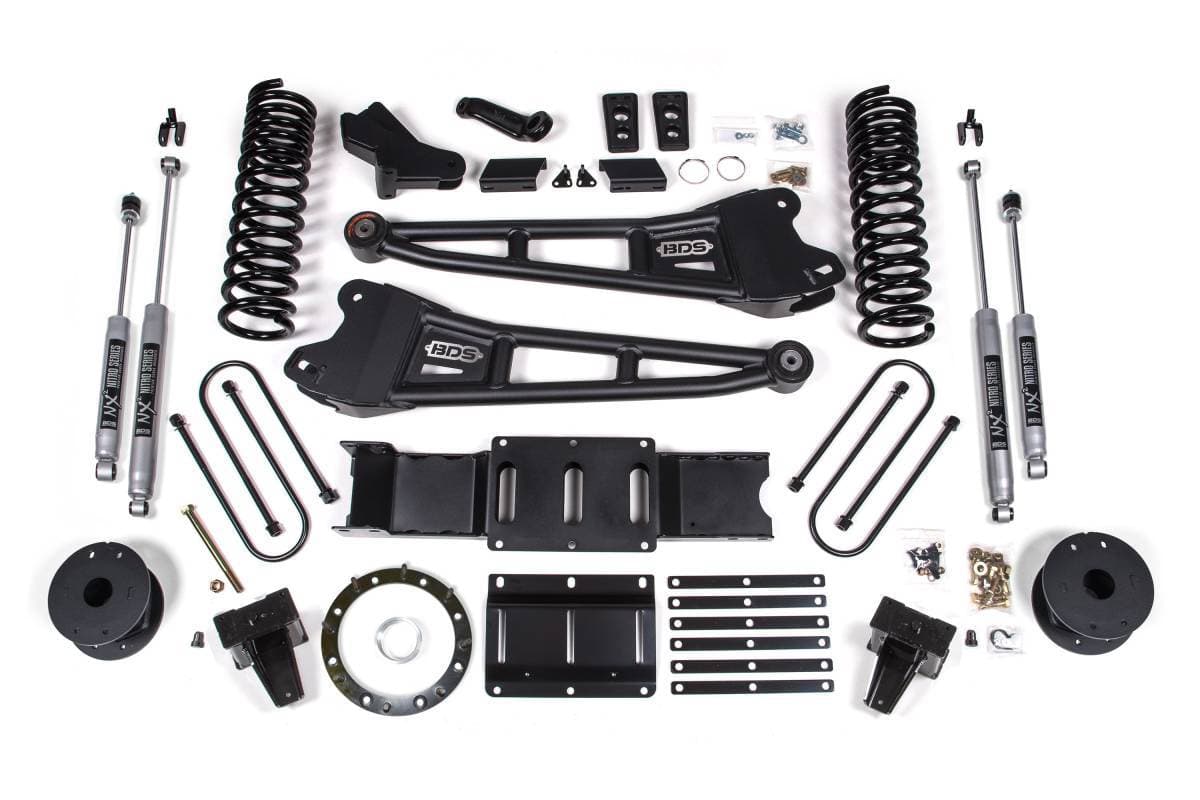 6 Inch Lift Kit w/ Radius Arm | Ram 3500 Rear Air Ride (2019-2024) 4WD Diesel | 8-Bolt | FOX 2.0 Performance Series | BDS Suspension