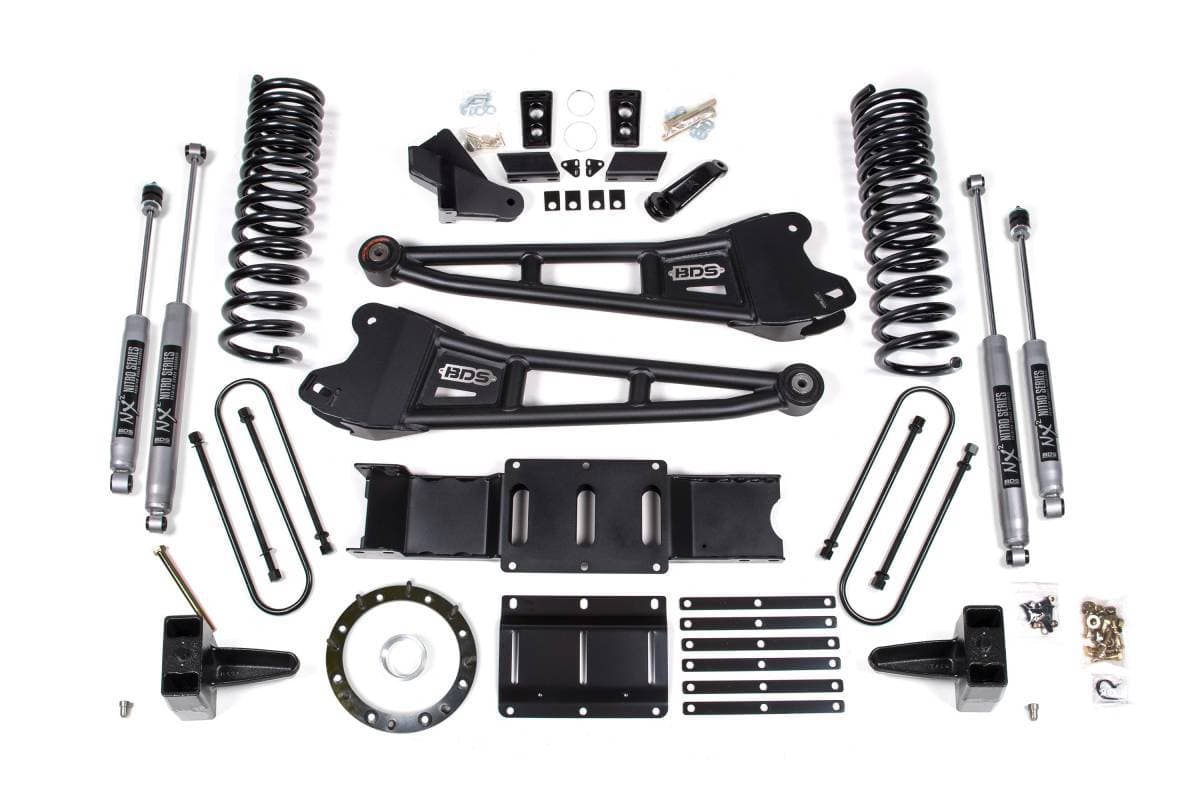 6 Inch Lift Kit w/ Radius Arm | Ram 3500 Diesel (2019-2024) 4WD | No Rear Overload | 8-Bolt (Aisin) | FOX 2.5 Performance Elite | BDS Suspension