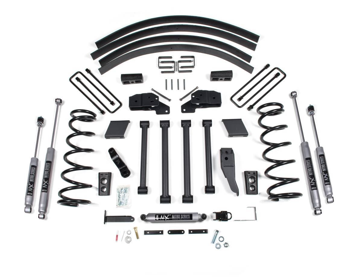 4.5 Inch Lift Kit | Dodge Ram 2500/3500 (1994-1999) 4WD | Block Kit With Factory Overload | FOX 2.0 Performance Series | BDS Suspension