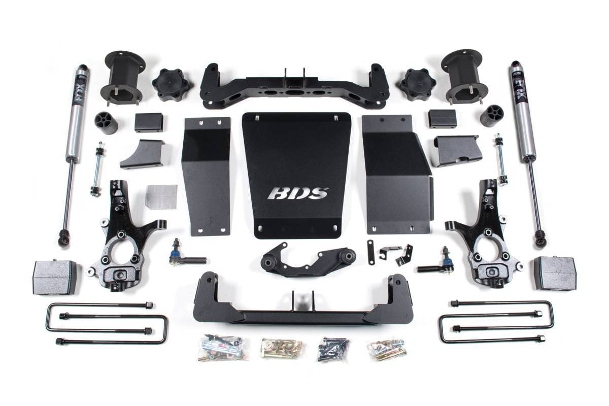 6.5 Inch Lift Kit | Chevy Silverado/GMC Sierra 1500 (2014-2018) 4WD | 4" Block | NX2 Nitro | Cast Steel Control Arm | BDS Suspension