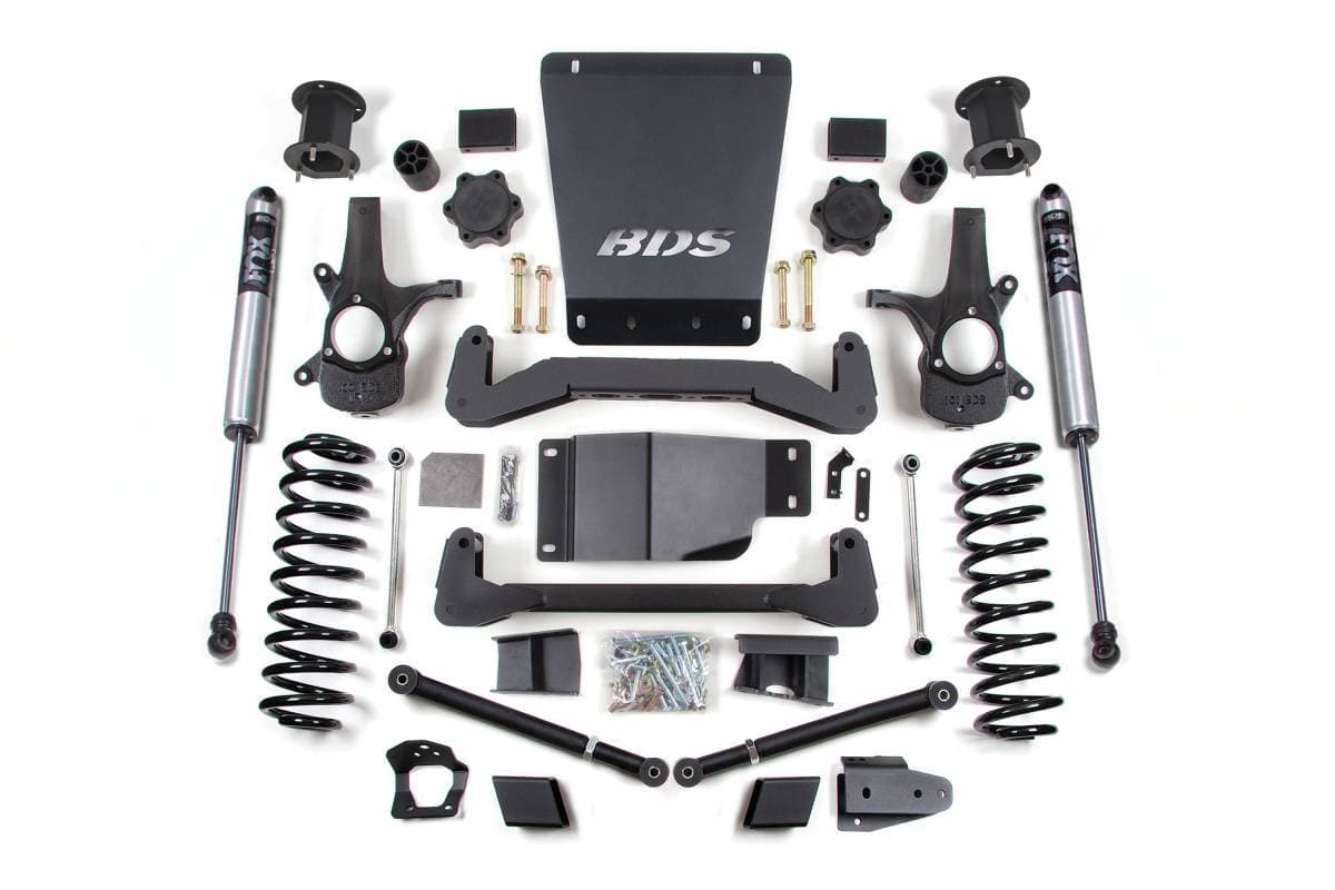 6.5 Inch Lift Kit | 2007-2014 Chevy/GMC Avalanche, Suburban, Tahoe & Yukon 1500 4WD | w/ NX2 Nitro Series Rear Shocks | BDS Suspension