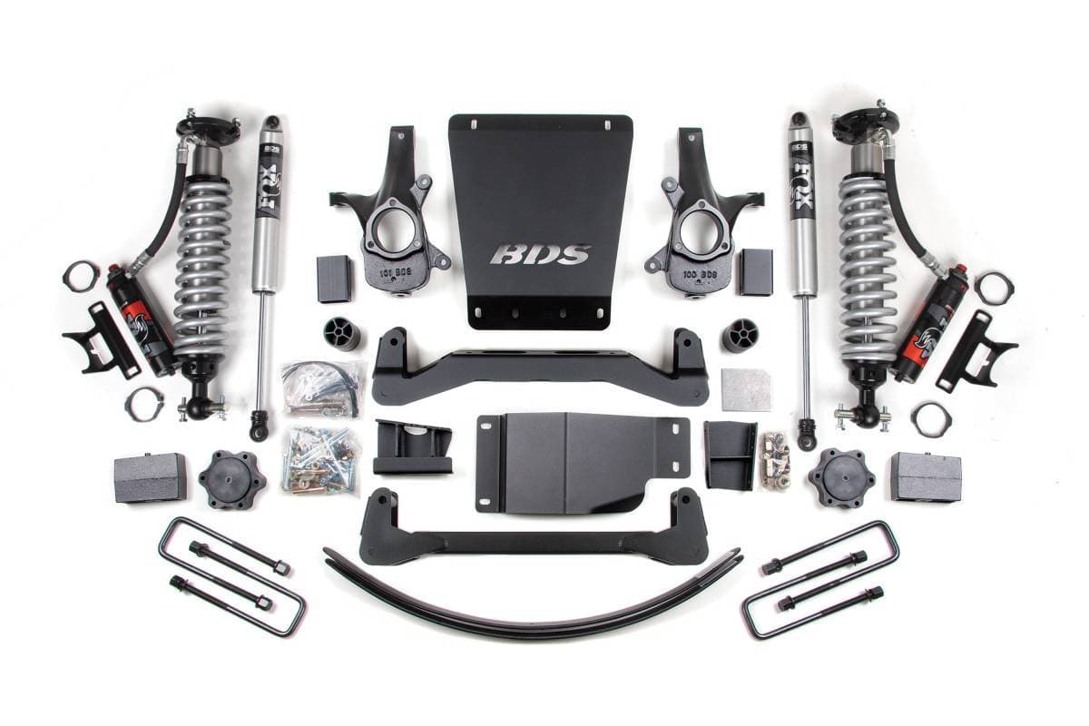 6 Inch Lift Kit | Glide-Ride Leaf Springs | FOX 2.5 Performance Elite Rear Shocks | Chevy Silverado/GMC Sierra 1500 (2007-2013) 4WD | BDS Suspension