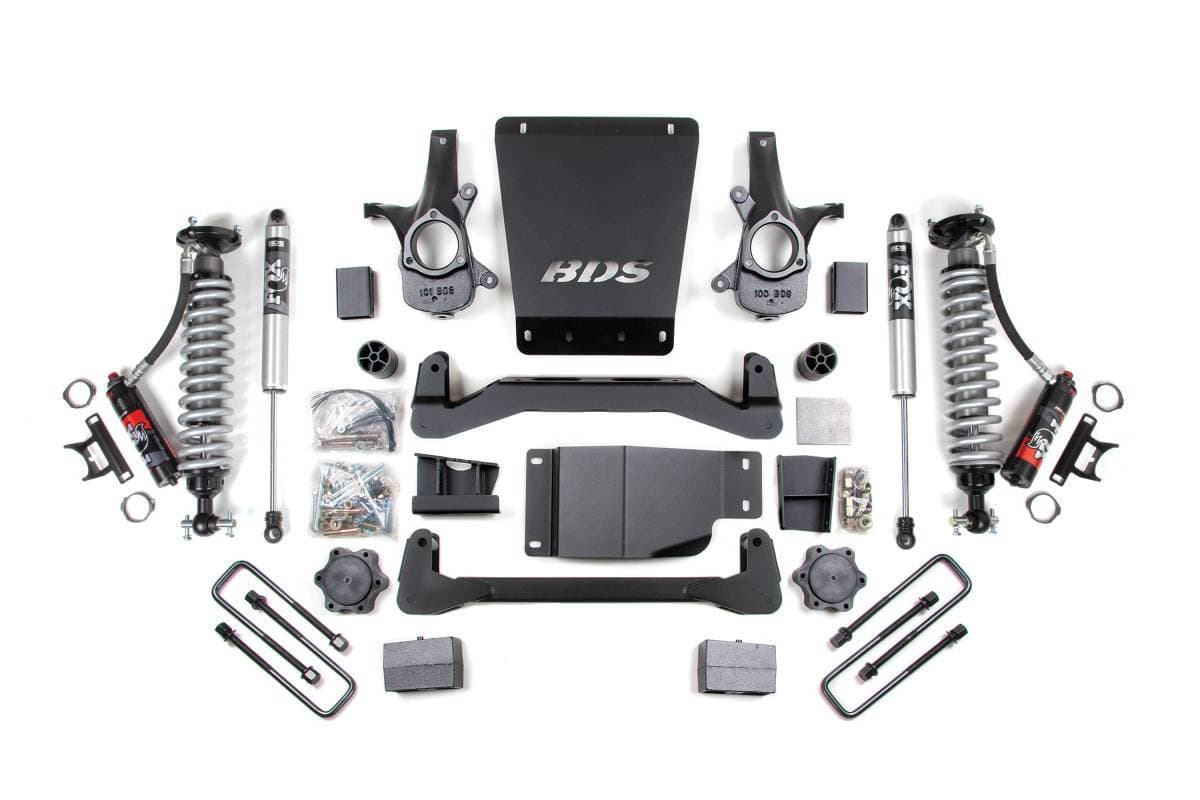 4 Inch Lift Kit | Block Kit & FOX 2.0 Performance Series Coilover | Chevy Silverado/GMC Sierra 1500 (2007-2013) 4WD | BDS Suspension