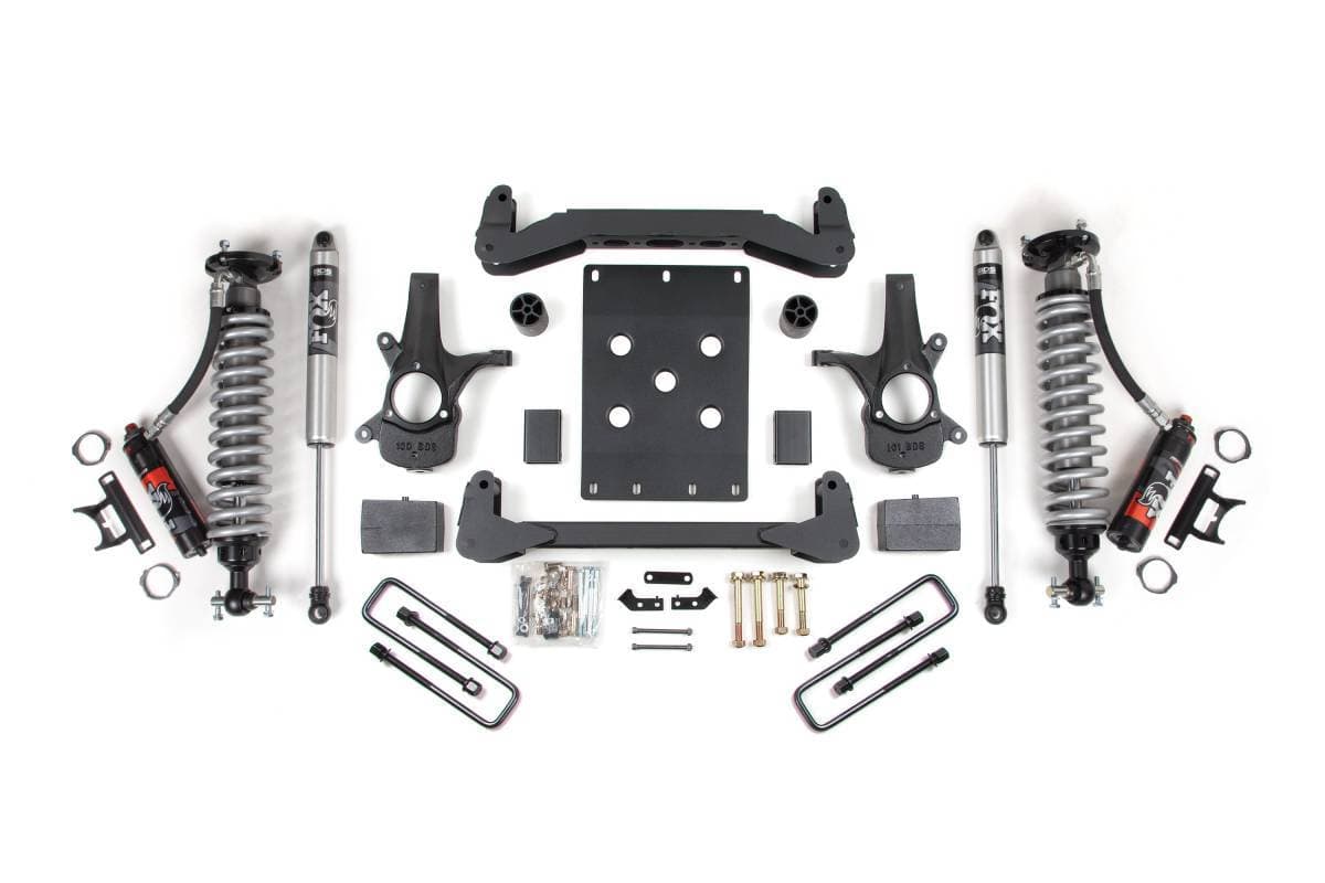 4 Inch Lift Kit | Leaf Springs & FOX 2.5 Performance Elite Shocks | 2007-2013 Chevy Silverado/GMC Sierra 1500 2WD | BDS Suspension